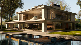 现代豪华别墅外观设计