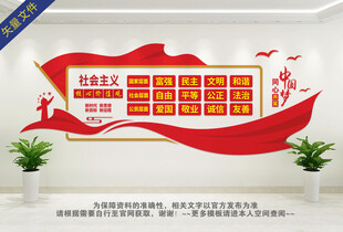 社会主义核心价值观文化墙