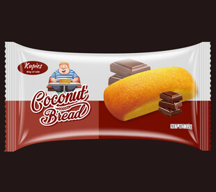 美味巧克力夹心面包