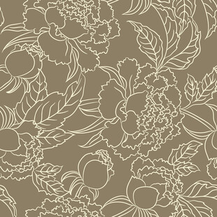 米色花卉图案纹理背景