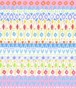 多彩民族风几何图案纹理