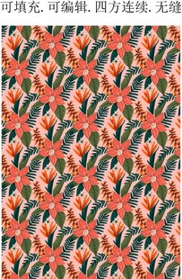 春夏植物花朵 服装印花