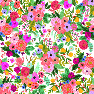 缤纷多彩花卉图案背景