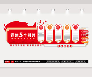 党建引领文化墙