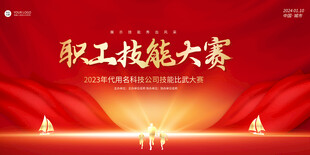 职工技能大赛展板