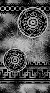 黑白民族风几何图案装饰