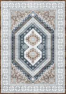 几何图案复古风地毯