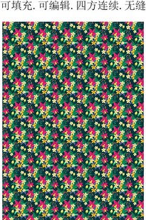 家纺布艺印花  水彩花卉图案