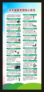 老年健康核心信息展架