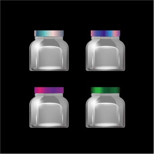透明玻璃罐展示