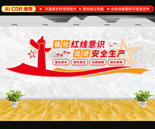 安全生产红线意识文化墙