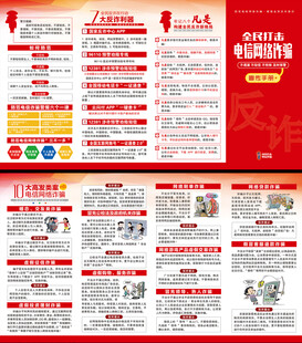 电信网络诈骗折页