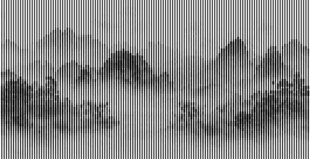 线条意境山水画