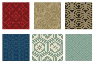 多样几何图案装饰布料