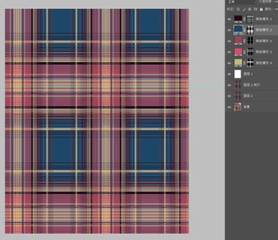 多彩格子图案纹理