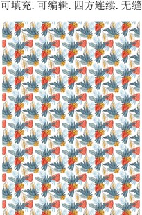 春夏花卉图案 女装印花