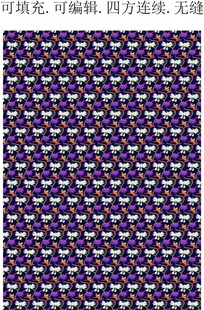 小兰花 民族风花纹 家纺印花