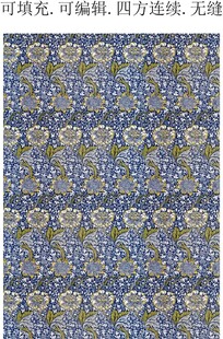 民族风花卉 家纺图案 服装印花