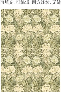 复古花卉纹样 花卉装饰图案
