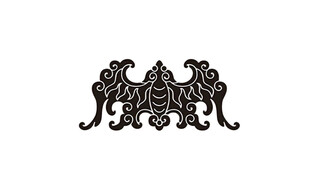 复古华丽中式蝙蝠图案