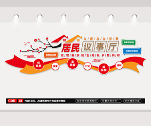 居民议事厅文化墙