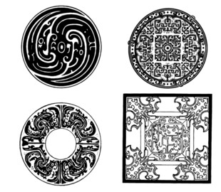 传统中式装饰图案集合