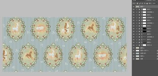 复古花卉图案背景纹理