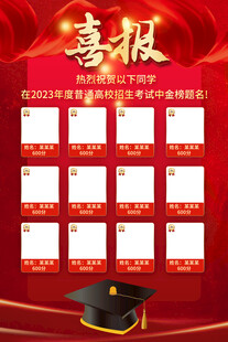 高考喜报海报