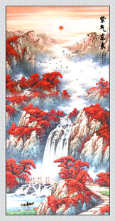 紫气东来玄关画