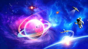 梦幻星系宇宙壮丽景象