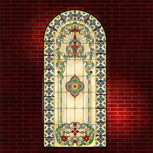 彩色玻璃艺术窗