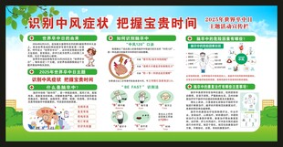 世界卒中日宣传栏