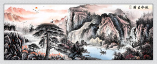 国画山水生财