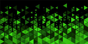 绿色科技环保几何三角形抽象背景