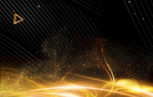 金色流光科技感背景