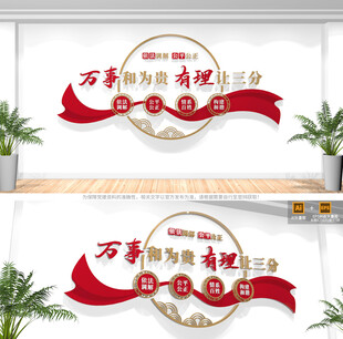 万事和为贵调解室文化墙