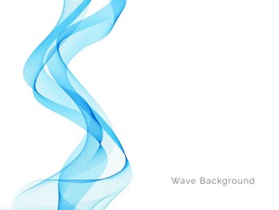 蓝色动感波浪背景图