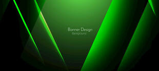 绿色炫酷几何线条矢量背景