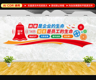 企业工厂安全生产文化墙