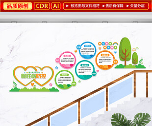 医院楼梯文化墙