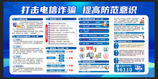 预防电信诈骗宣传栏