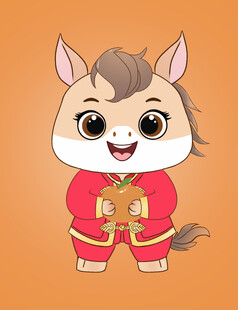 2026马年可爱卡通马吉祥物