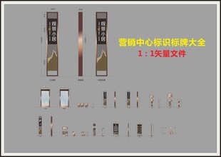 营销中心标识导视