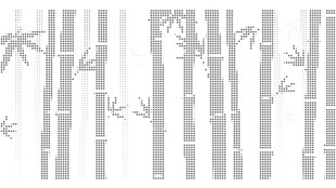 简约风竹子图案背景