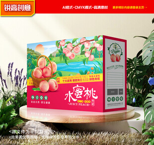 水蜜桃包装 桃子礼盒