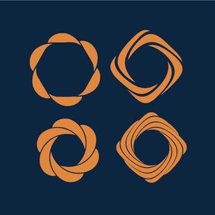 几何环形图案设计元素