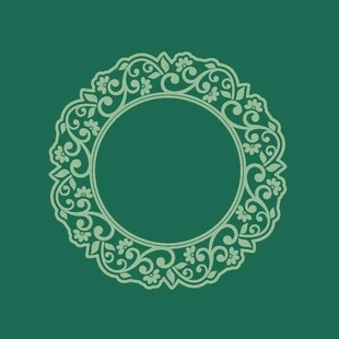 圆形花纹装饰图案