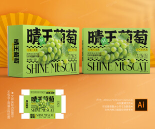 阳光玫瑰包装 晴王礼盒