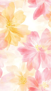 柔美花卉背景图