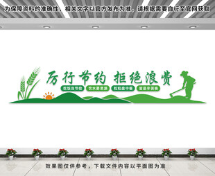 节约粮食文化墙